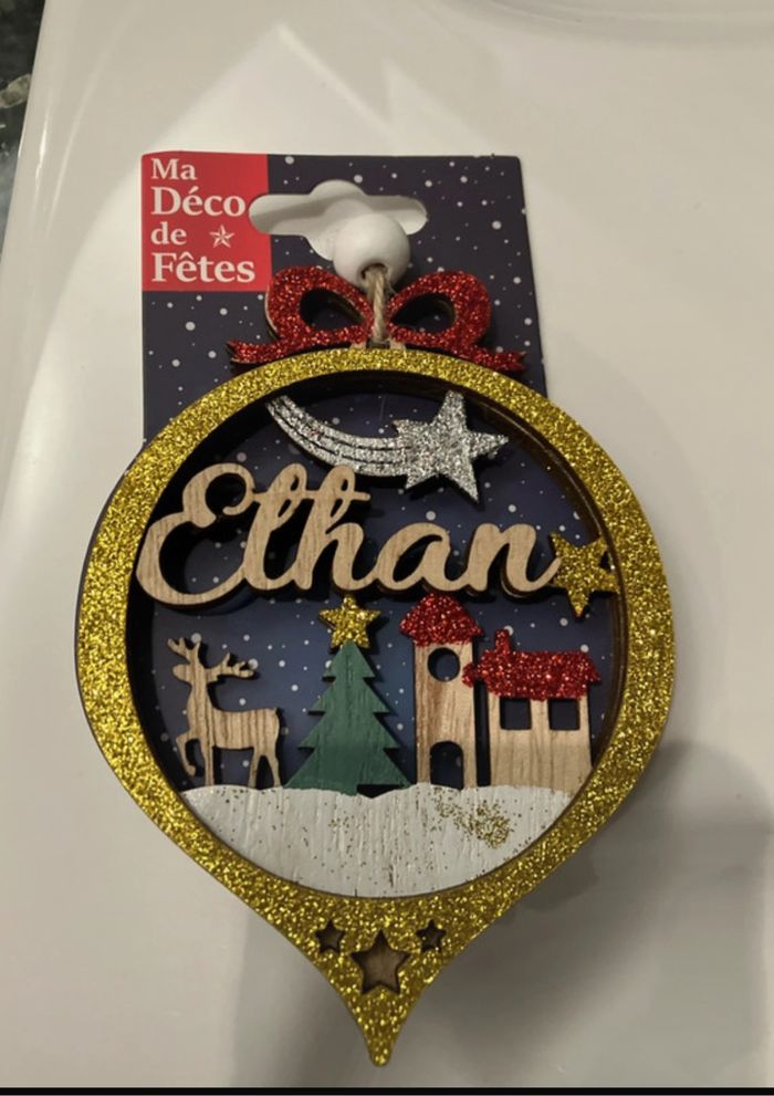 Décoration prénom Ethan Noël - photo numéro 3