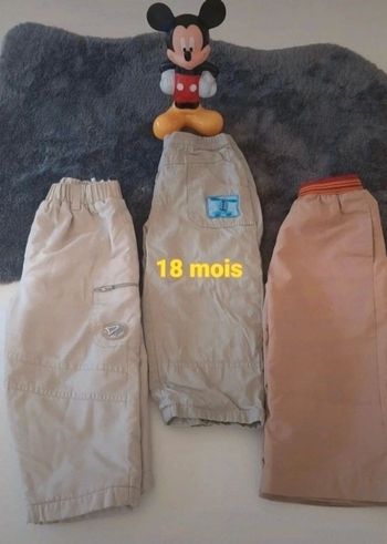 3 pantalons 18mois