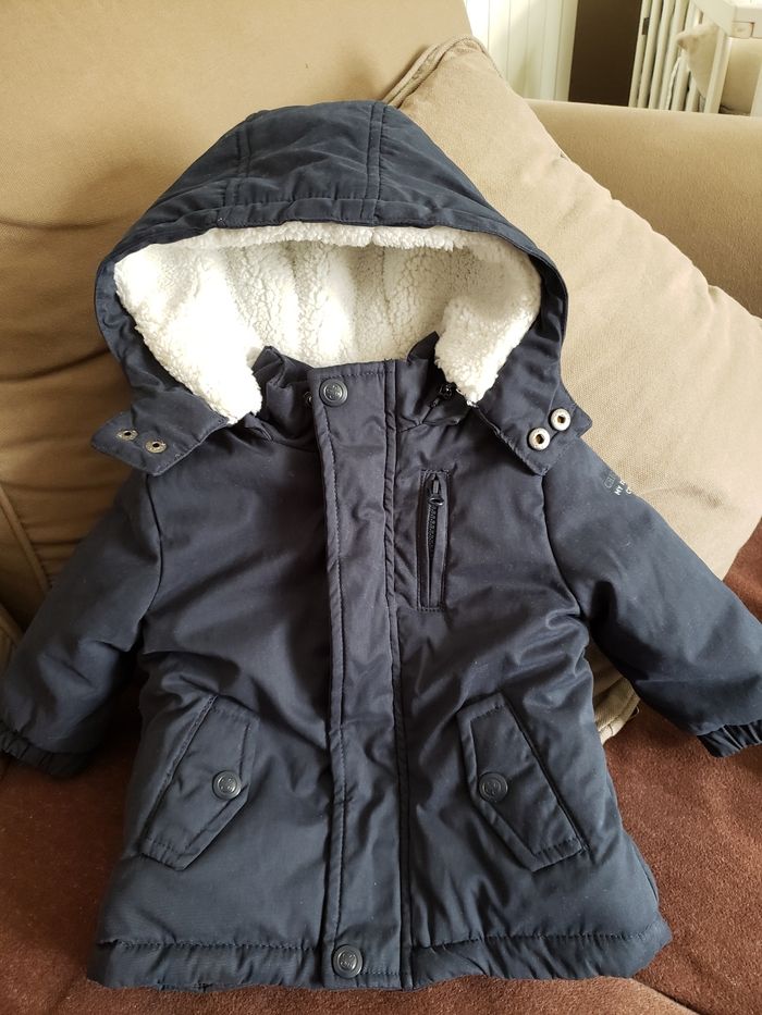 Manteau hiver bleu marine - photo numéro 3