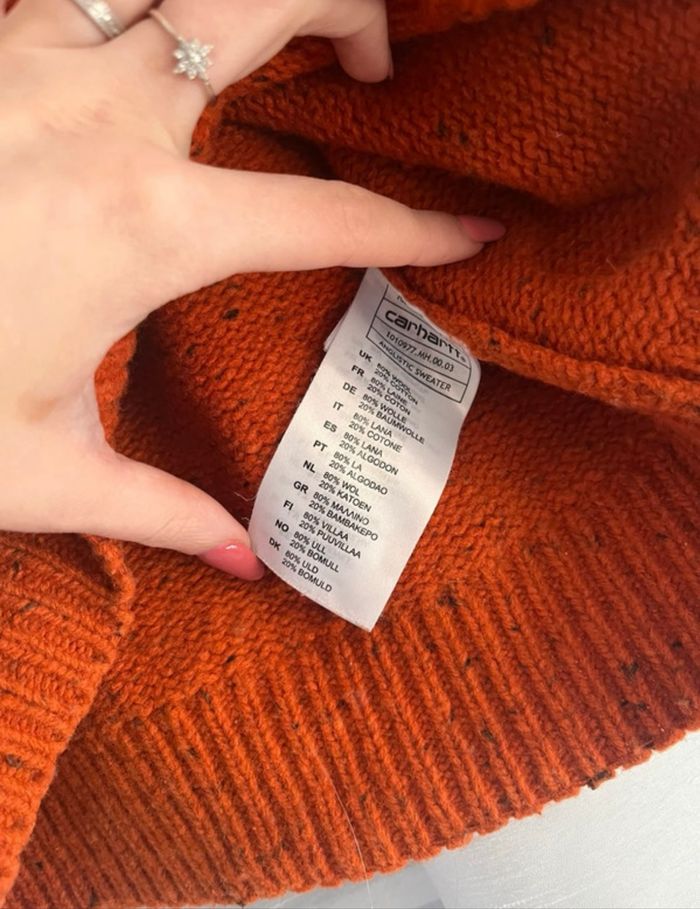 Pull en laine carhartt - photo numéro 4