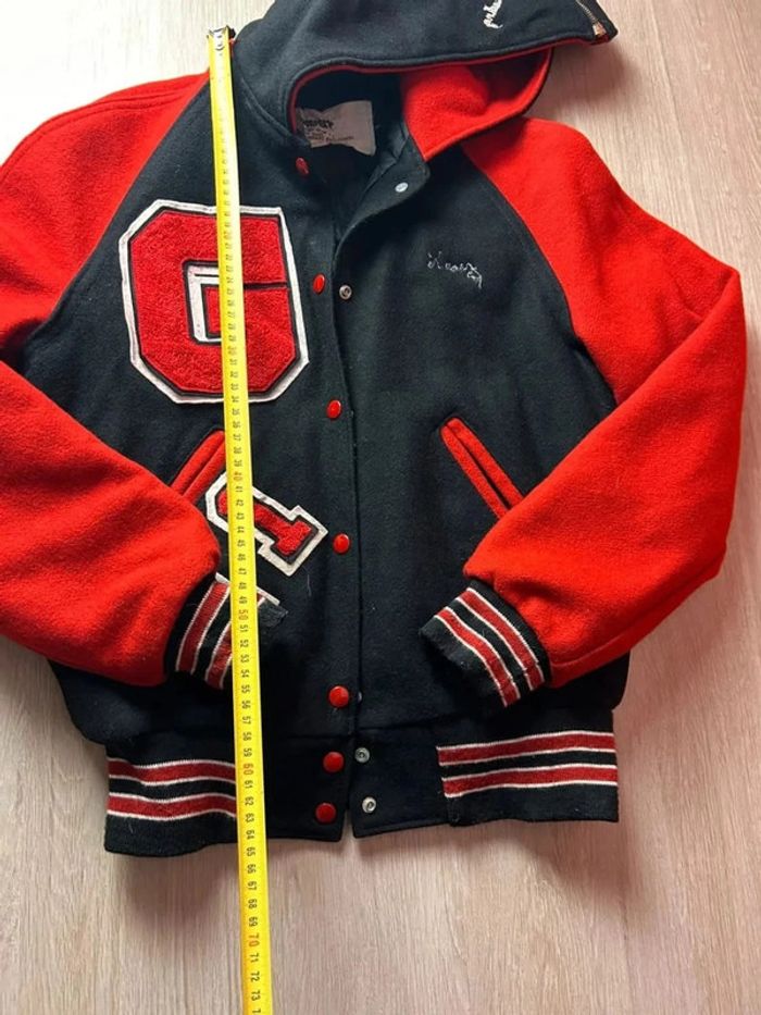 Teddy Varsity College Letterman Vintage “Glenbard East Cheerleading” Made in USA - photo numéro 7