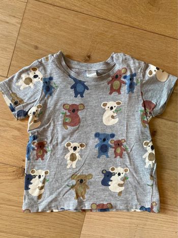 Tee shirt h&m gros motif koala 18 mois