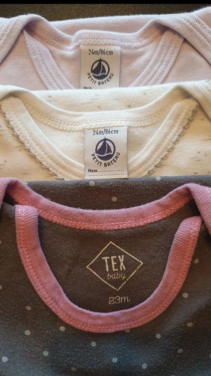 Lot de 3 bodies manches longues 23-24 mois - photo numéro 5