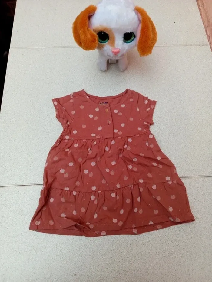 Robe imprimé pomme taille 6mois