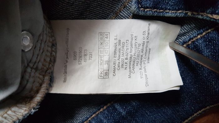 Short troué jeans femme 38 bleu Camaïeu - photo numéro 4