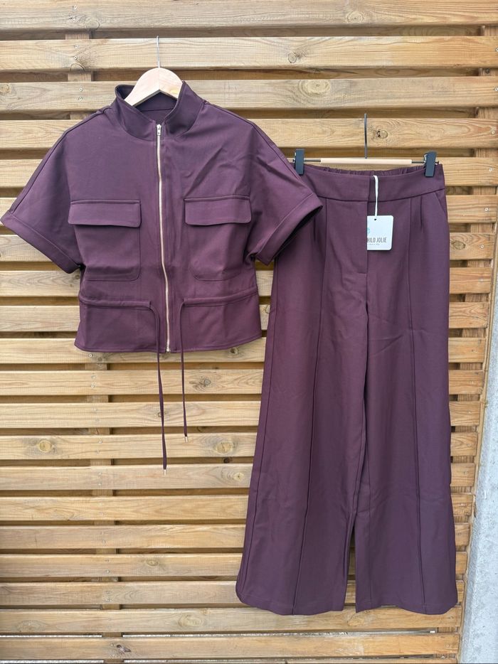 Ensemble 2pieces bordeaux