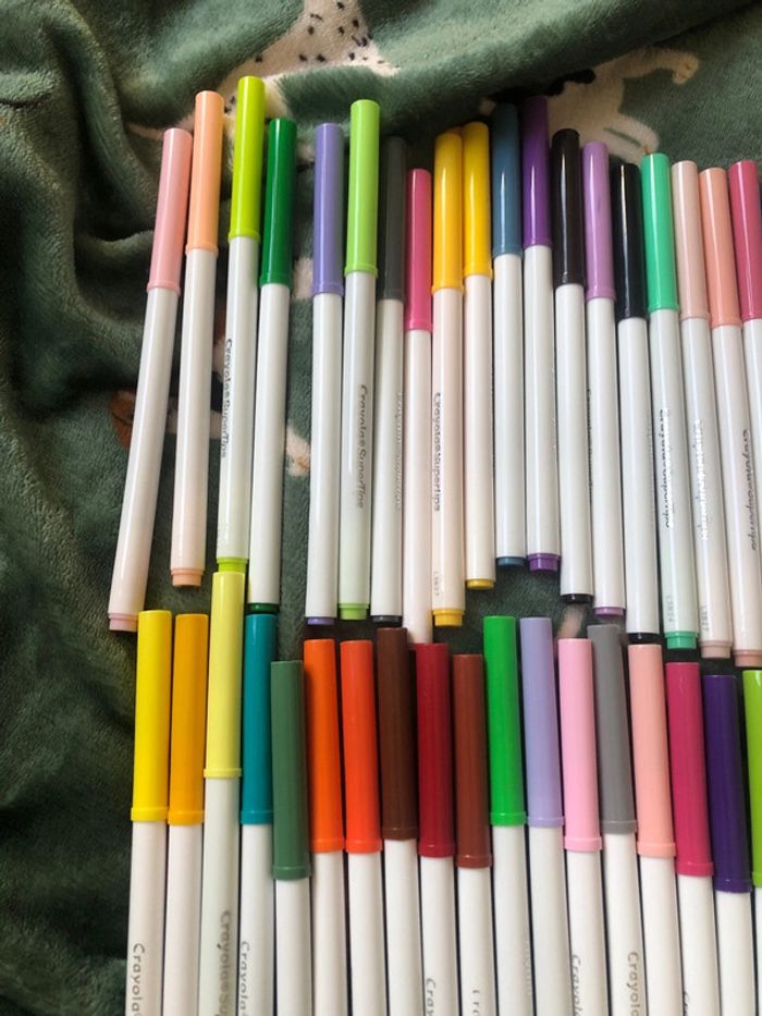 Lot feutres crayola super tips - photo numéro 2