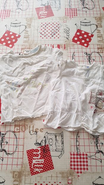 2 tee shirts 6 mois