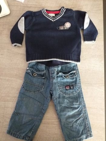 Ensemble pantalon/pull Alphabet garçon 9 mois