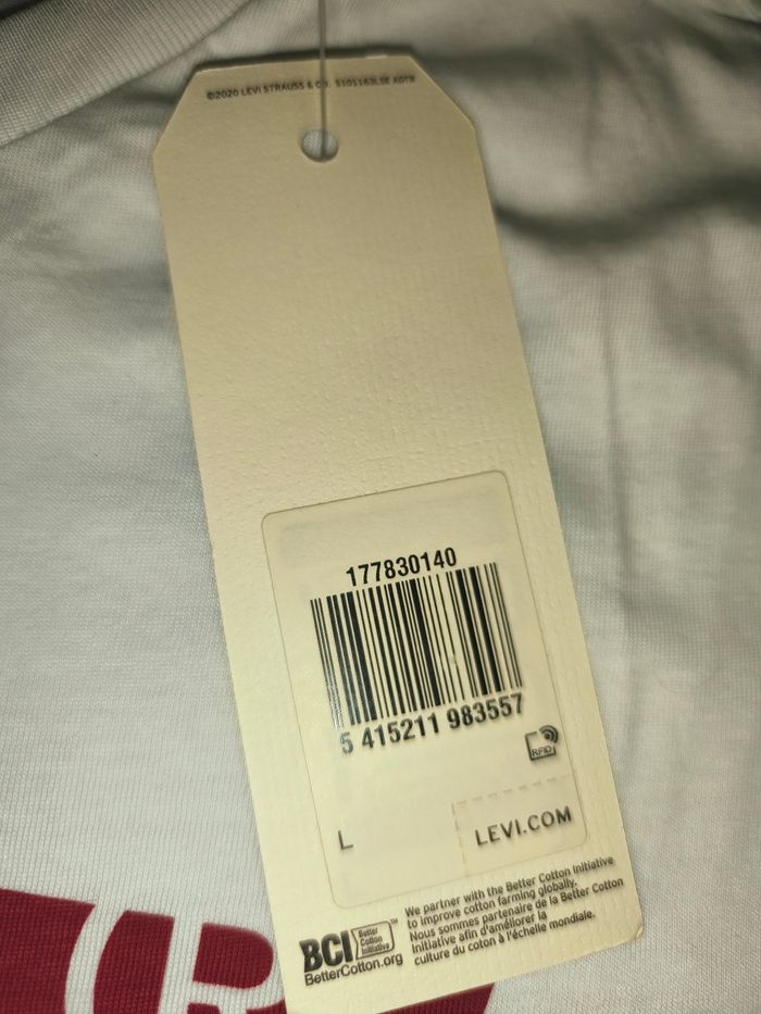 T-shirt blanc Levi's taille L Mixte - photo numéro 5