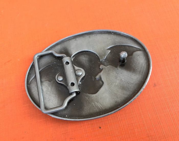 Boucle de ceinture Gothique  Tête de mort ailes de chauve-souris - photo numéro 5