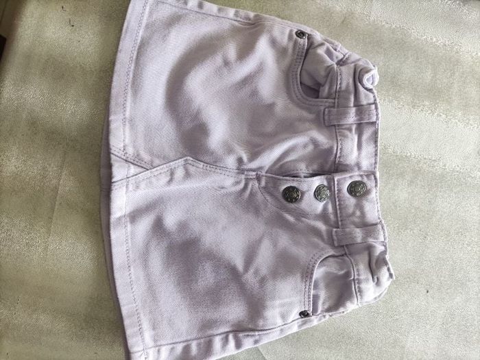 Jupe en jean lilas