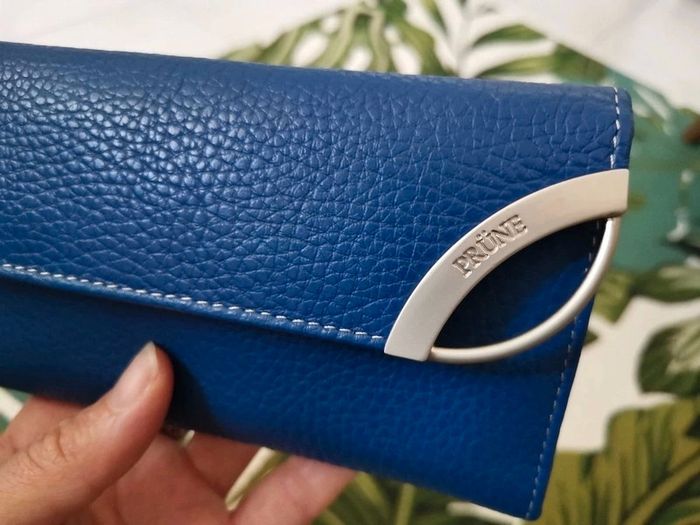 Sublime Portefeuille en Cuir Grainé Saphir | Prüne - photo numéro 2
