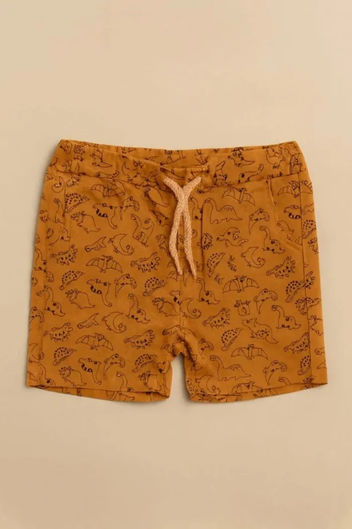 Short camel motif dinosaure noir Kiabi Taille 36 mois - photo numéro 2