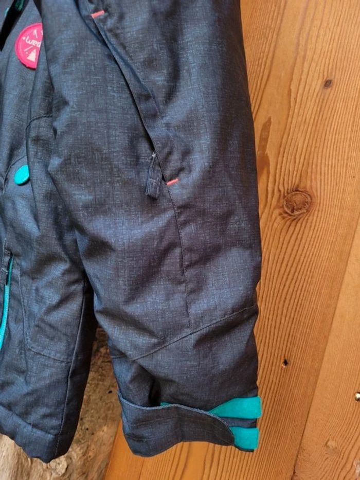 Anorak de ski chaud Lued'ze gris/bleu, à capuche, 8 ans,beau et fonctionnel - photo numéro 6