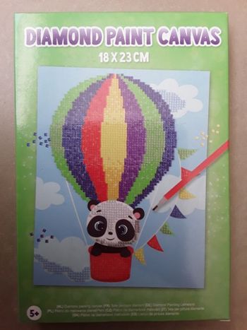 Toile peinture diamants "panda" NEUVE