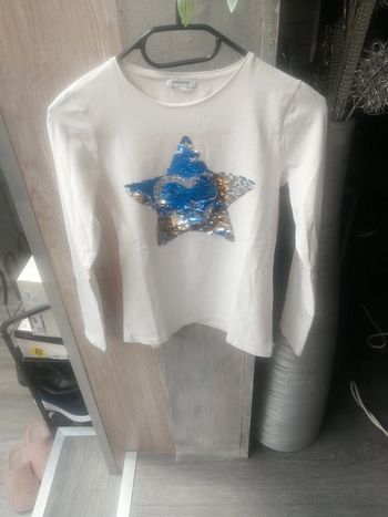 Tee shirt manche longue + sequins