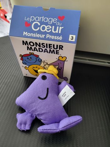 peluche Monsieur Pressé