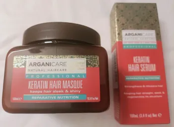 Sérum kératine & masque, Arganicaire,neuf
