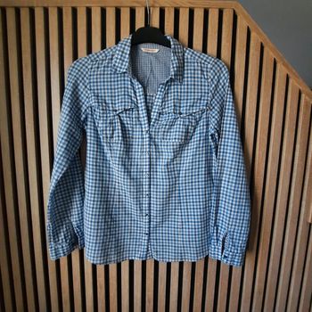 Chemise à  carreaux bleu blanc T 38