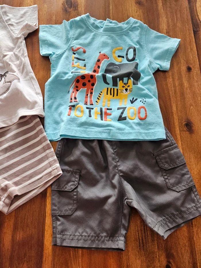 Ensemble d'été 2 pièces short tee-shirt 18 mois - photo numéro 3