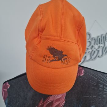 Casquette hiver orange kiabi