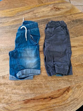 2 pantacourts 18 mois