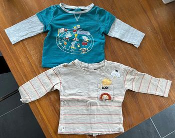 lot de 2 t-shirts manches courtes 9 mois Sergent Major