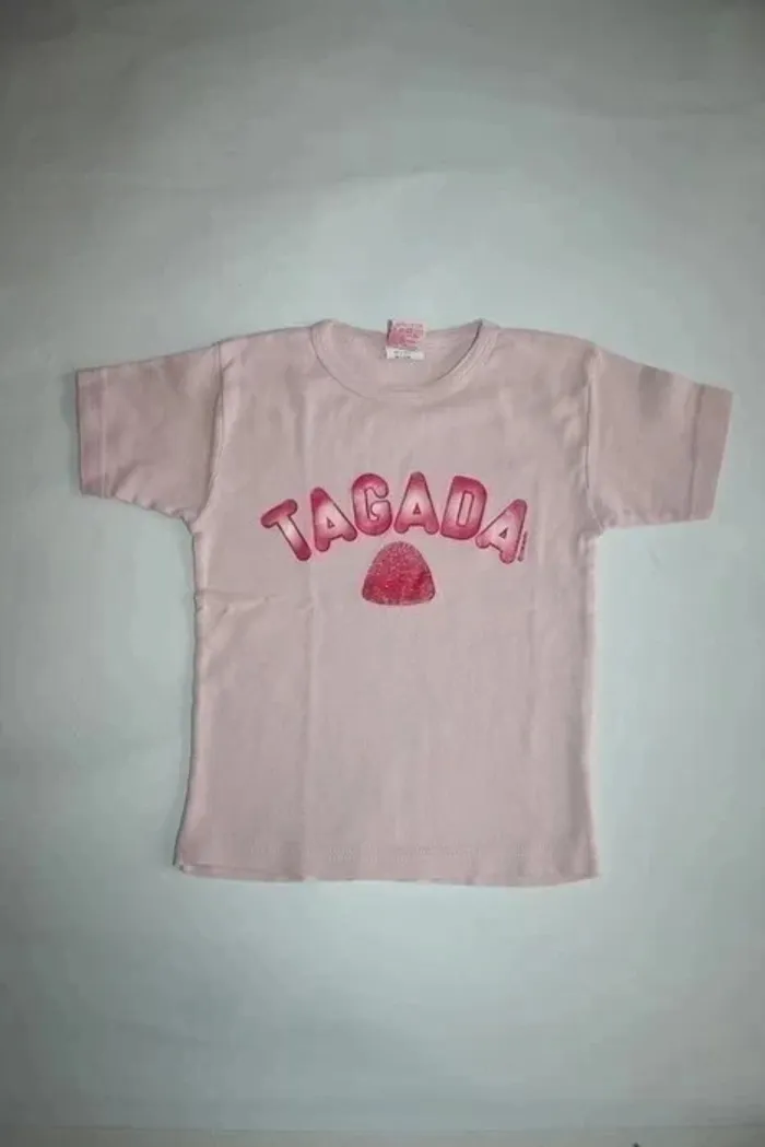 Tee shirt rose Haribo Fraise Tagada 7/8 ans