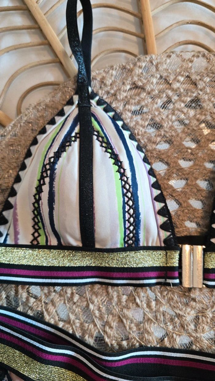 Maillot de bain 2 pièces rayé River Island - photo numéro 5