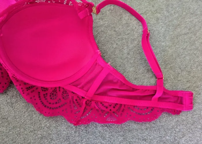 Sublime soutien-gorge push up rose fushia 95B - photo numéro 6