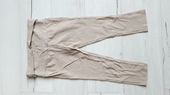 Vêtement femme pantacourt type legging beige  foncé marron clair Calinkain 36