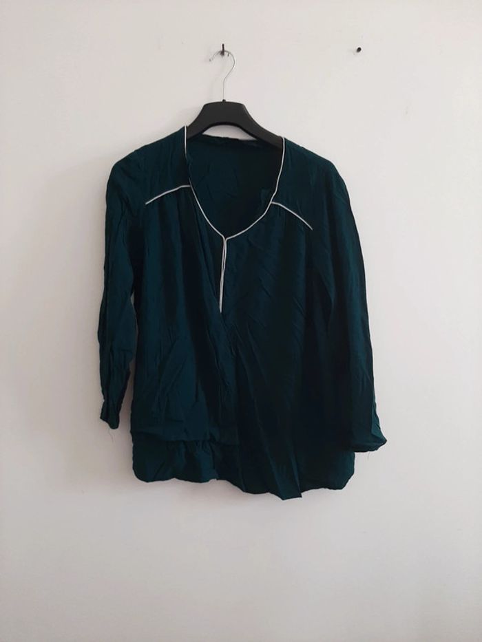 Chemisier vert t46-48