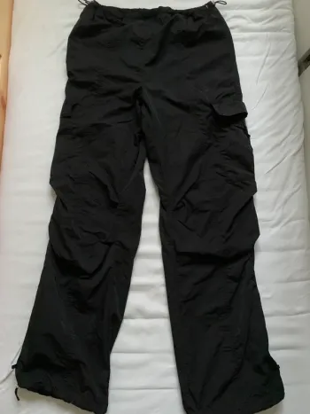 Pantalon parachute noir