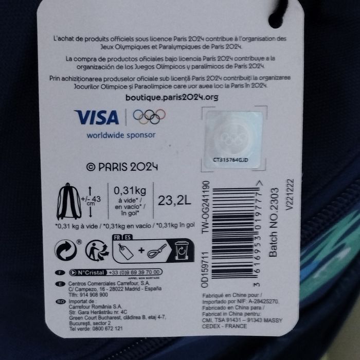 Sac à dos Neuf Paris 2024 - photo numéro 8
