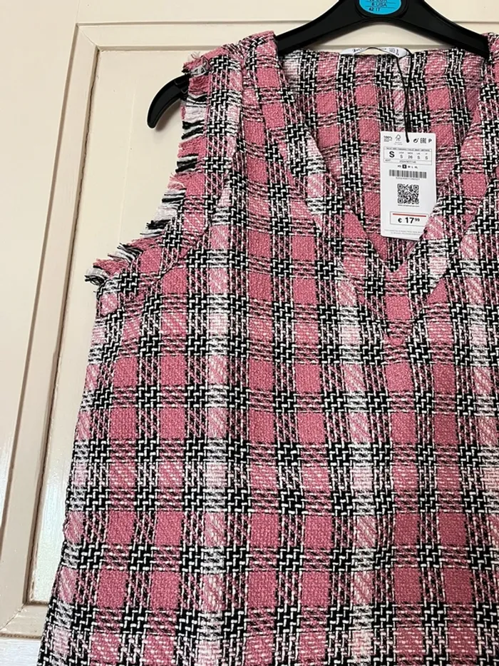 Pull sans manches tweed stradivarius - photo numéro 3