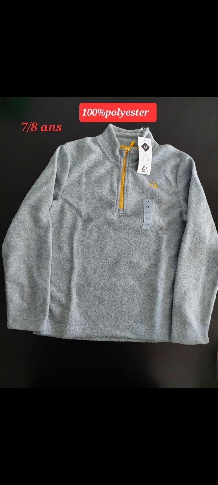 Pull bleu clair garçon 8ans