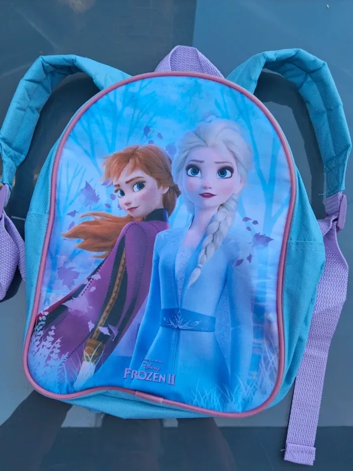 Ravissant sac à dos Frozen II Reine des neiges 2, mauve et couleurs douces - Disney