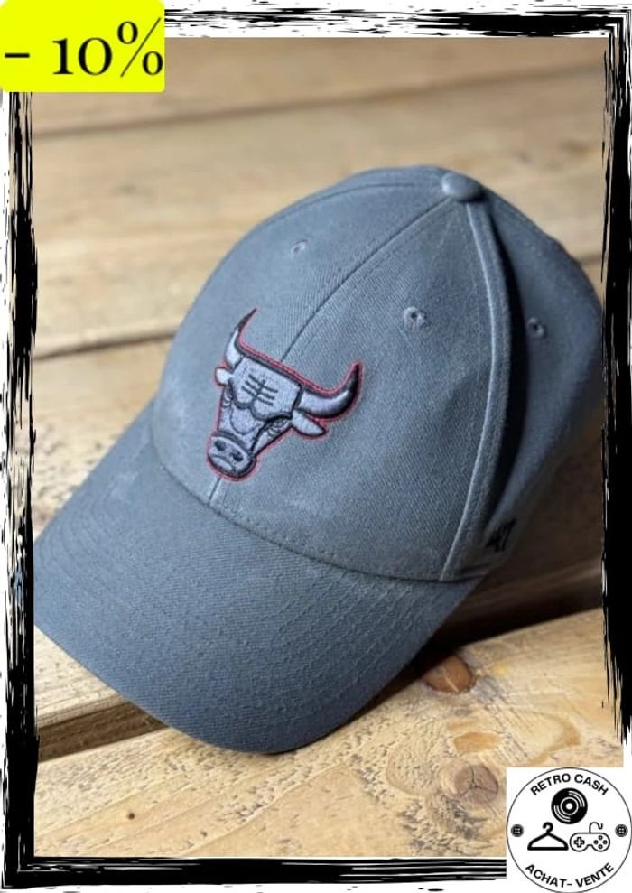 Casquette Chicago Bulls 47 brand grise vintage
