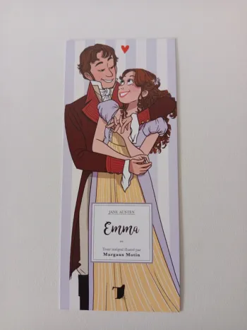 Marque-page / Ex-libris Emma (Jane Austen) - Illustré par Margaux Motin - Modèle Couple