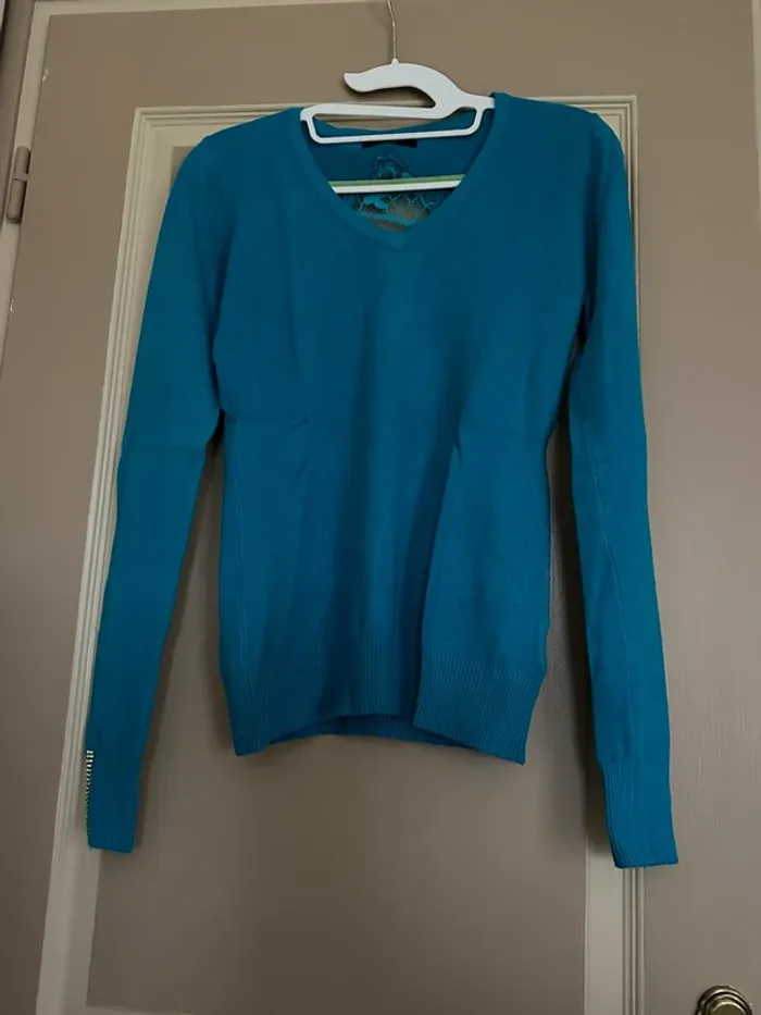 Pull turquoise - photo numéro 2