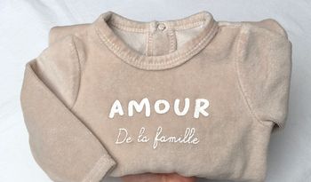 Pyjama velours Mes Petits Cailloux 3 mois