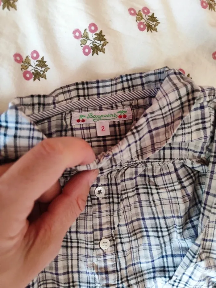 Blouse carreaux - photo numéro 3