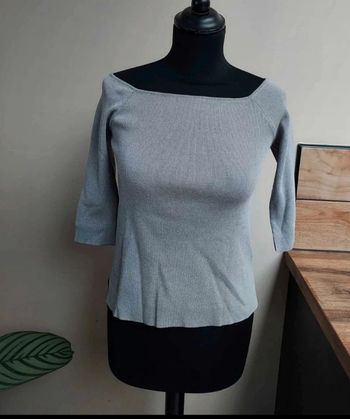 Pull gris Vintage Dressing demi manches