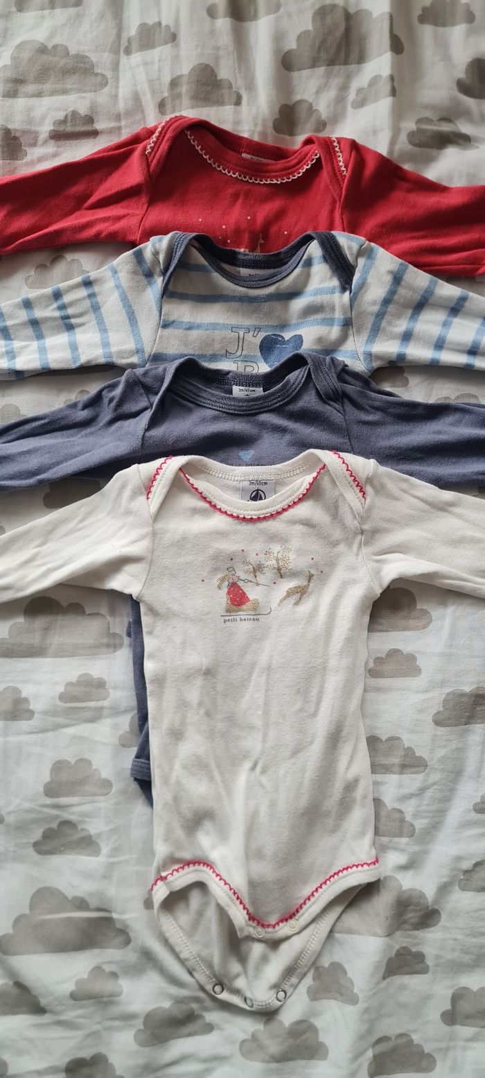 Lot bodies Petit Bateau