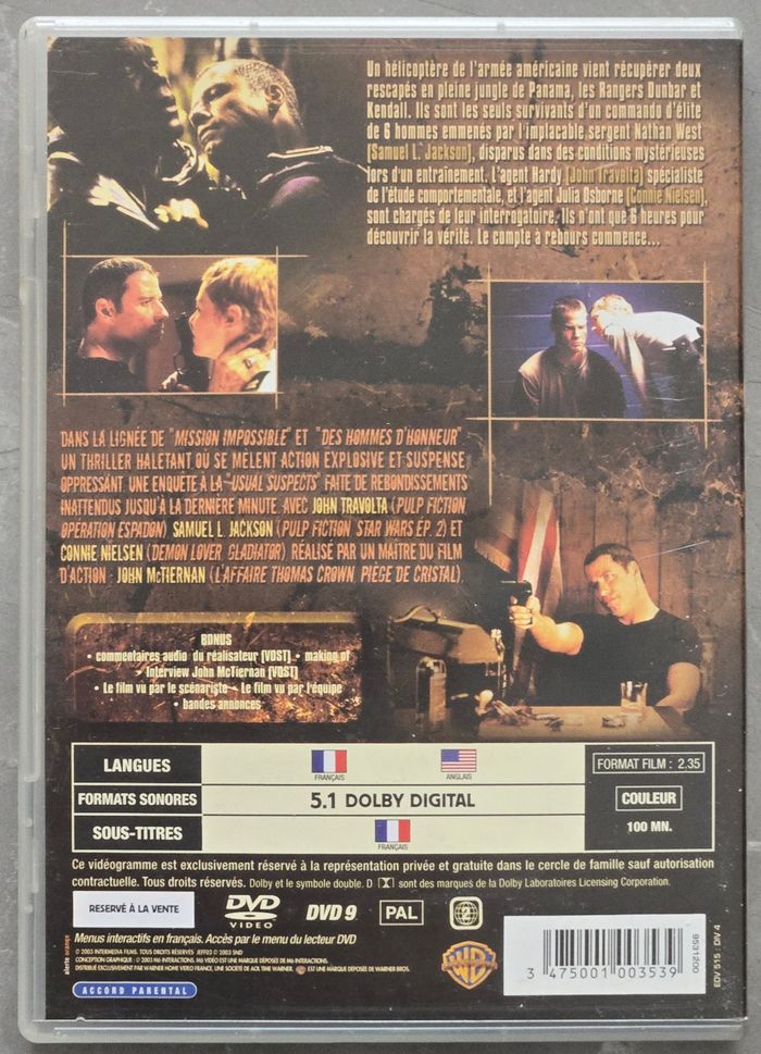 Basic Dvd d'occasion en bon état - photo numéro 2
