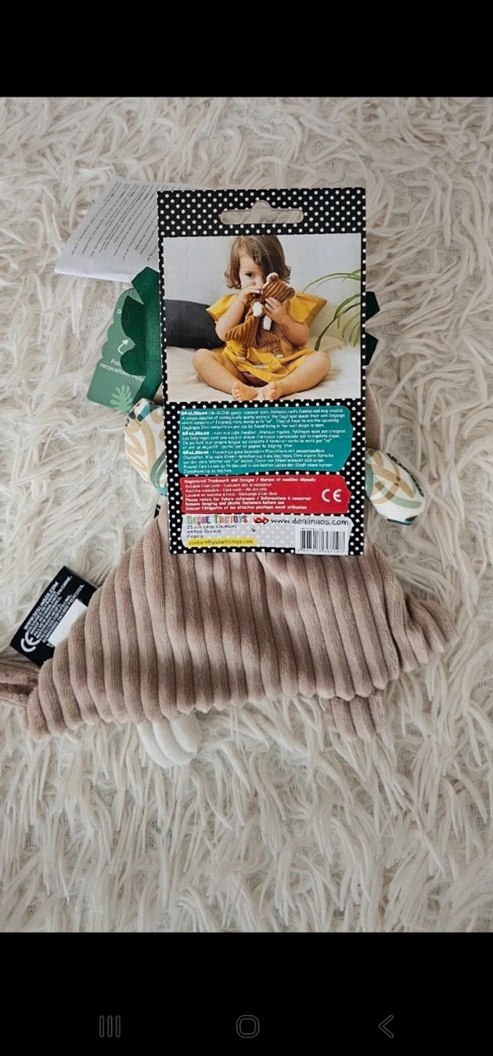 Doudou baby Jélékros le lion 🦁 Les Déglingos Neuf - photo numéro 5