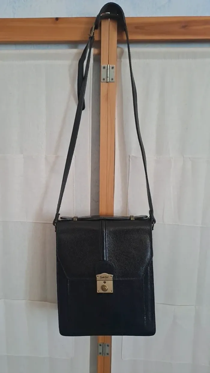 Sacoche vintage/ Russell Nash Paris / Sacoche en cuir / Sacoche homme Russell / Sac