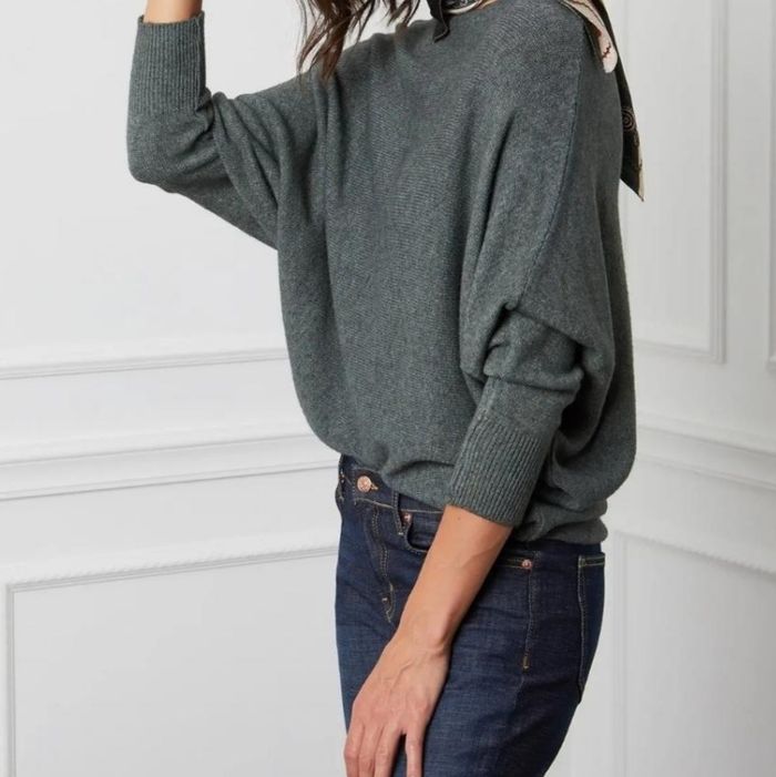 Pull à cachemire très doux kaki SO CACHEMIRE - photo numéro 2