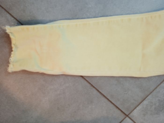 pantalon skinny neuf jaune pale vs miss - photo numéro 2